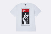 HUF Stax Snap Tee White